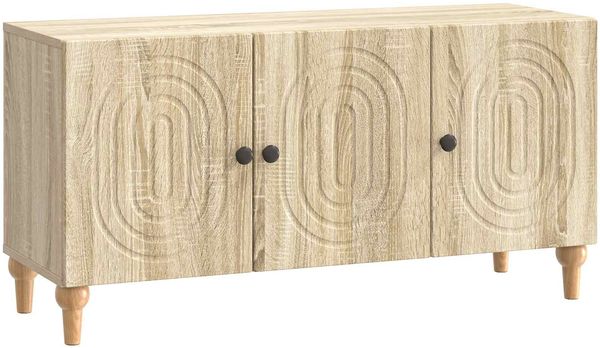 vidaXL TV-Schränk Sonoma-Eiche 99 x 34,5 x 50 cm Holzwerkstoff 894257