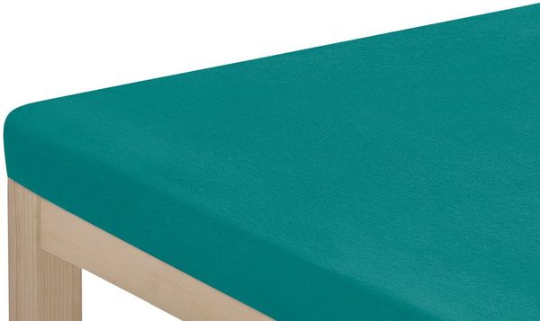 OTTO home Spannbettlaken Topper Basic, in Gr. 90x200, 140x200 oder 180x200 cm, Microfaser-Jersey, Gummizug: rundum, (2 Stück), Baumwolle, Matratzen bis 8 cm Höhe, Bettlaken, Spannbetttuch, Laken