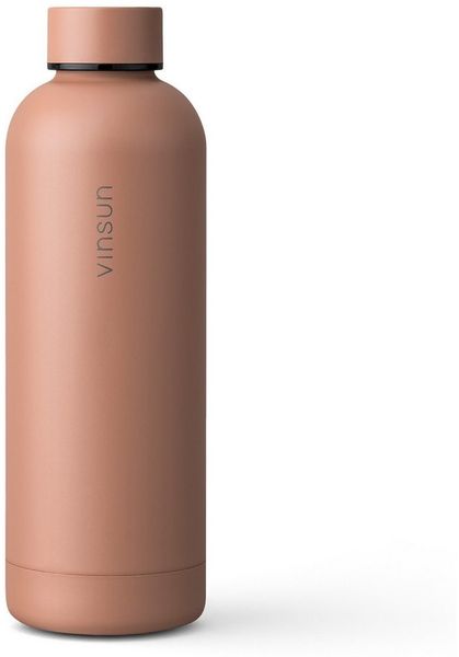 Vinsun Isolierflasche Edelstahl Flasche 500ml, Thermoflasche Kohlensäure geeignet, BPA frei, Auslaufsicher, doppelwandig, bruchsicher, geruchs- & geschmacksneutral