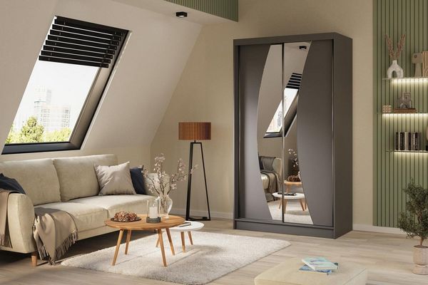 Beautysofa Kleiderschrank Vox mi Schiebtüren