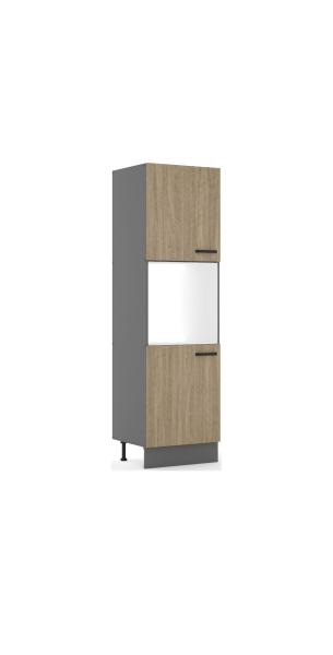 Küche SCANDI Hochschrank 60 cm Fischgrät Küchenzeile Küchenblock Einbauküche