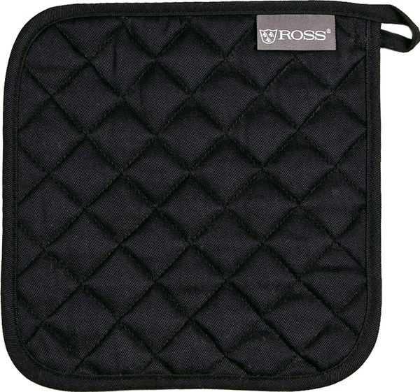 ROSS Topflappen Exclusiv, (Set, 4-tlg), 2x Topflappen und 2x Grillhandschuh, 100% Baumwolle