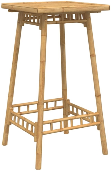 vidaXL Garten-Bartisch Quadratisch 55x55x100 cm Bambus 4108229