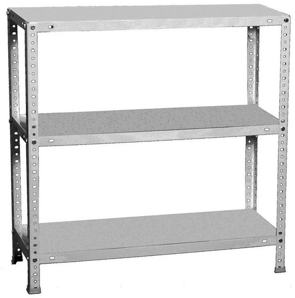 PROREGAL® Schwerlastregal Schraubregal PANDA MINI, Höhe 90cm, Fachlast 100kg, Viele Farben, Schraubregal Lagerregal Kellerregal Metallregal bis zu 600kg Fachlast