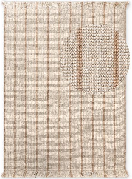 ELLE DECORATION Teppich Juteteppich Sierra, rechteckig, Höhe: 10 mm, Jute, Natur, Wohnzimmer, Esszimmer, Schlafzimmer, Flur, Boho, Fransen