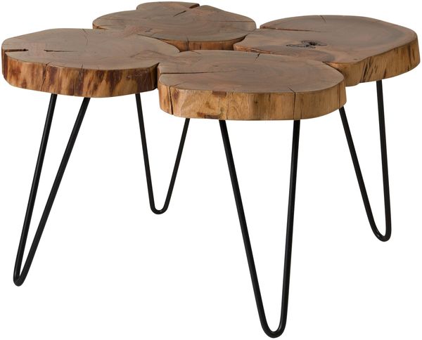 Couchtisch Akazie 60x60x45 natur lackiert LOUNGE COLLECTION #24