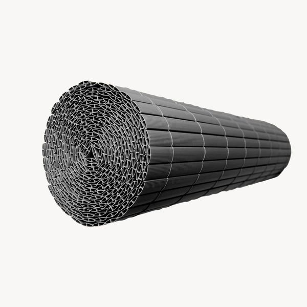 PVC Sichtschutzmatte Cefalu 100x500 cm 19mm Anthrazit [casa. pro] Bild 5