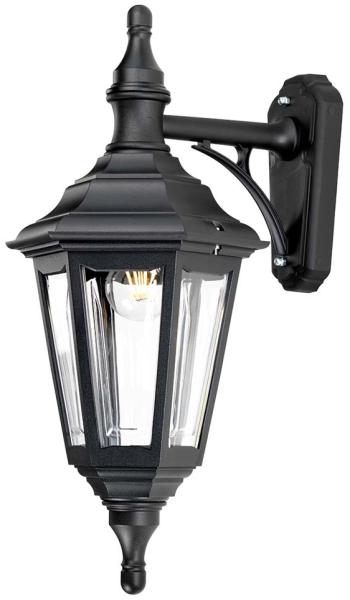 Außenleuchte, Wandlampe, Schwarz, H 46 cm