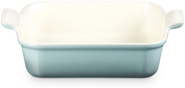 LE CREUSET Auflaufform Auflaufform Tradition quadratisch sea salt 23cm, Steinzeug