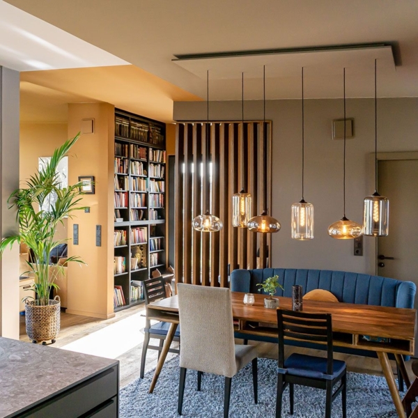 s.luce Cruet Glas-Pendelleuchte Up & Low Rauch Bild 4