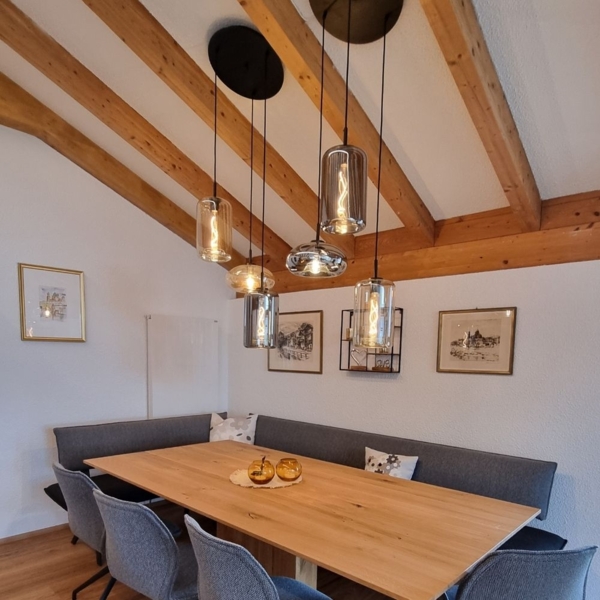 s.luce Cruet Glas-Pendelleuchte Up & Low Rauch Bild 9