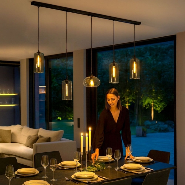 s.luce Cruet Glas-Pendelleuchte Up & Low Rauch Bild 18