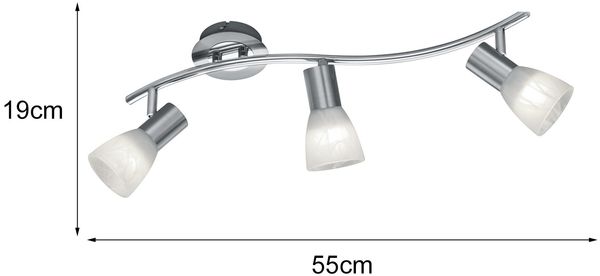 Attraktiver 18 Watt LED Strahler in Nickel matt Bild 3