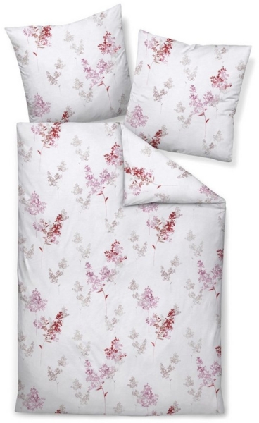 Janine Feinbiber Bettwäsche Davos 65172-01 Sträucher Magenta 135x200