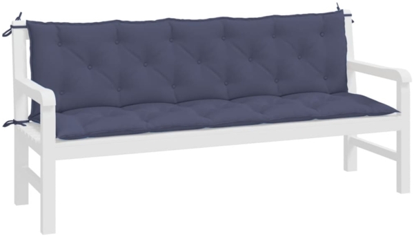 vidaXL Gartenbank-Auflagen 2 Stk. Marineblau 180x50x7 cm Oxford-Gewebe 379106 Bild 2