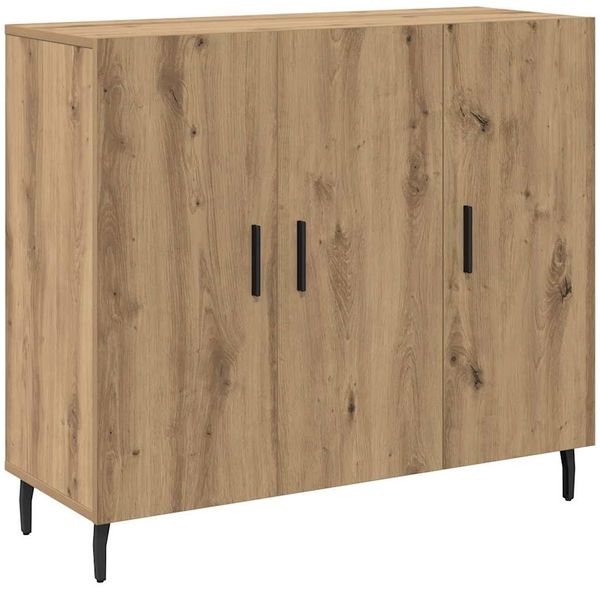 Sideboard, Kommode Artisan-Eiche 90 x 34 x 80 cm Holzwerkstoff j1123p
