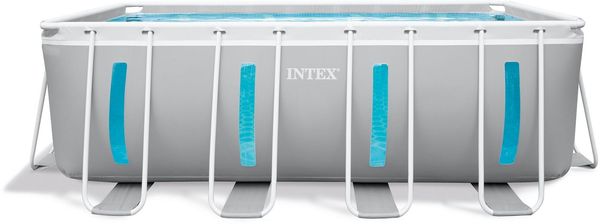 Intex Rechteckpool PrismFrame Clearview (Set, 5-tlg), 400x200x122 cm