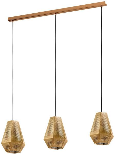 Eglo 43228 Pendelleuchte CHIAVICA 1 messing E27 3X28W L:96,5cm B:17,5cm H:110cm dimmbar
