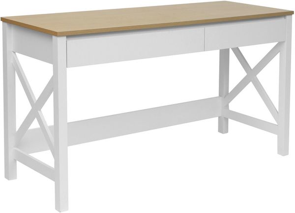 OTTO home Schreibtisch Silba, 2 Schubladen, Landhausstil, Home Office, Breite 100 oder 140 cm