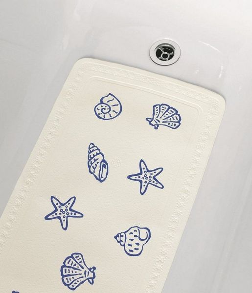 spirella Duschmatte CONCHA, Dusch- und Wanneneinlage, PVC, mit Saugnäpfen, rutschfest, waschbar, antibakteriell, phtalafreier PVC Schaum, rechteckig, LxB: 71x36 cm