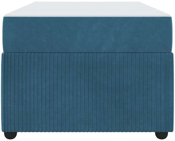 vidaXL Bettrahmen mit Matratze Blau 100 x 200 cm Stoff 3398364 Bild 5