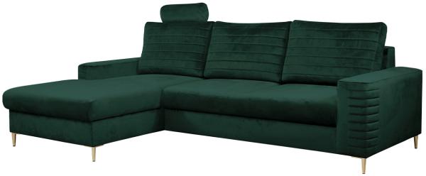 Ecksofa Beleri (Farbe: Velluto 27, Seite: Links)