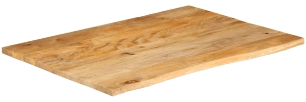 vidaXL Tischplatte mit Baumkante 100x80x2,5 cm Massivholz Mango 370460