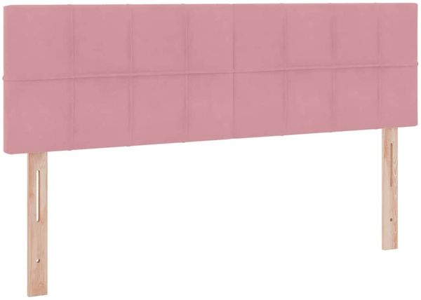 vidaXL LED-Speicherbett mit Matratze Rosa 140 x 200 cm Samt 3371402 Bild 10