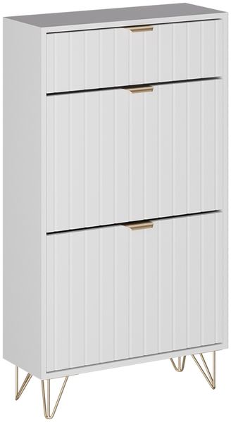 Schuhschrank Helge Weiß 60 x 107.5 cm 2 Fächer Vicco
