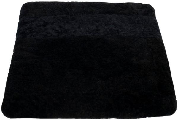 Reissner Lammfelle Sitzkissen Sitzkissen Lammfell Patch 40x40 Schwarz