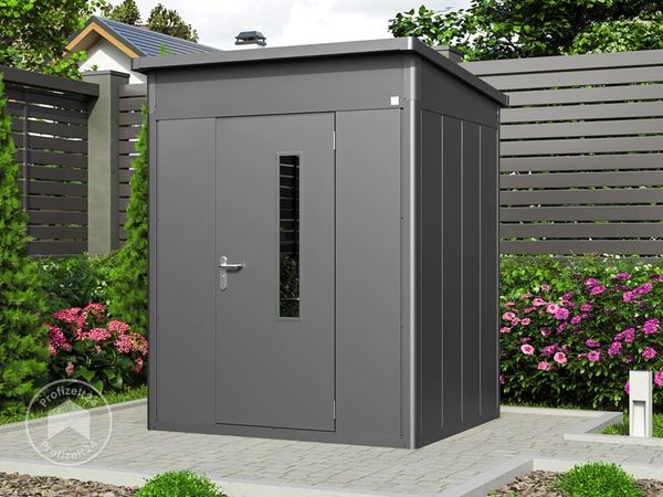 GFP Primeyard Gerätehaus Metall Gartenhaus 180x158x231 cm Geräteschuppen Pultdach anthrazit