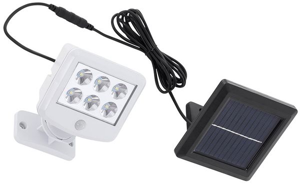 LED Solarleuchte, weiß, beweglicher Spot, Bewegungsmelder