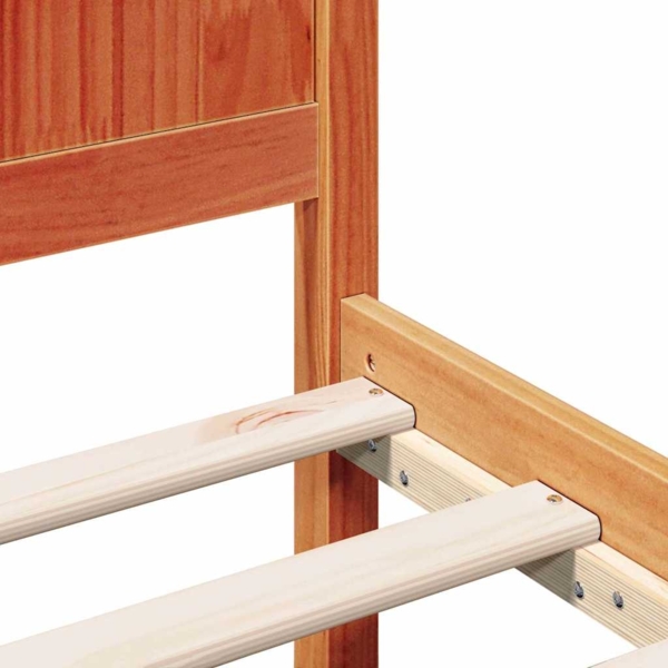 vidaXL Bettgestell Braun 160 x 200 cm Massivholz Kiefer 872184 Bild 7