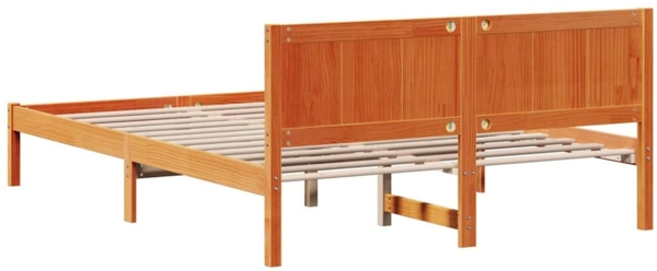 vidaXL Bettgestell Braun 160 x 200 cm Massivholz Kiefer 872184 Bild 6