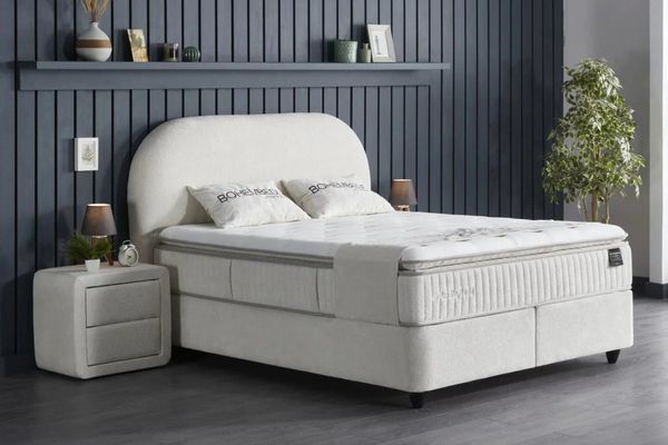 Pointhome Boxspringbett mit Matratze & Stauraum, Bett mit Bettkasten, mit/ohne Nachttisch (140x200 cm, 1 Bettkopfteil, 1x H3/H4Matratze, 2 Bettkasten, Nachtkommode), Topper und Stauraum, Boxbett