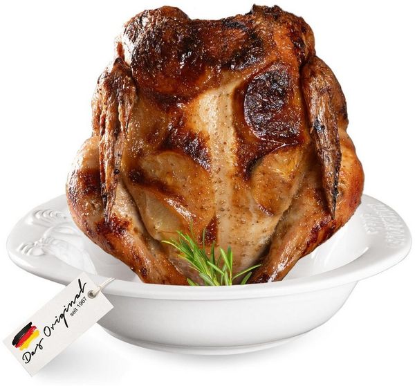 RÖMERTOPF Bräter Hähnchenbräter Chicko weiss