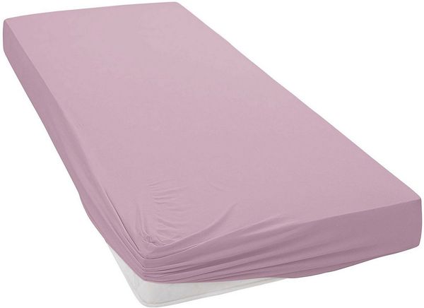 Janine Spannbettlaken ELASTIC 5002, Jersey-Elasthan, Gummizug: rundum, (1 Stück), für Matratzen bis 35 cm Höhe, 95% Baumwolle, hochwertig, langlebig