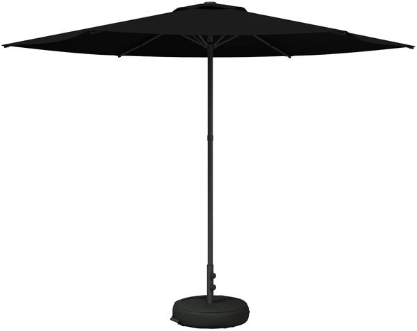 vidaXL Garten-Sonnenschirm 300x300 cm Polyester Rechtwinklig Schwarz 42036236