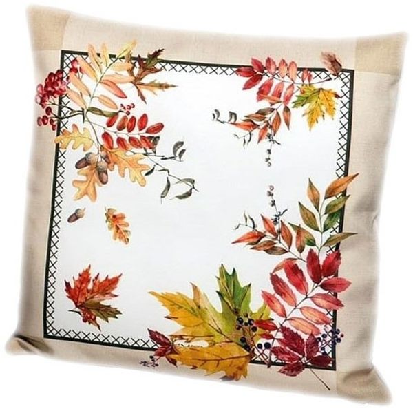 texpot Kissenhülle Kissenhülle 40x40 cm mit Druckmotiv Herbstblätter, (1 Stück)
