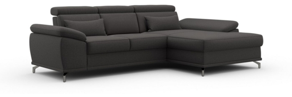 sit&more Ecksofa Cabrio L-Form, mit Sitztiefenverstellung, Arm- und Kopfteilverstellung, 2 Nierenkissen, Federkern, optional Bettfunktion und Stauraum Bild 3