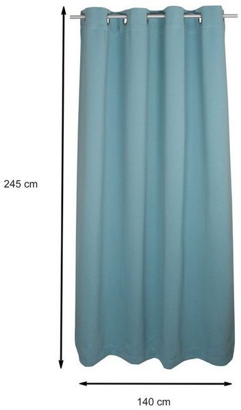 Haus und Deko Verdunkelungsvorhang Verdunklungsvorhang Blackout Ösen Vorhang blickdicht 135x245 cm Gardin (1 St), Ösen, verdunkelnd, Polyester