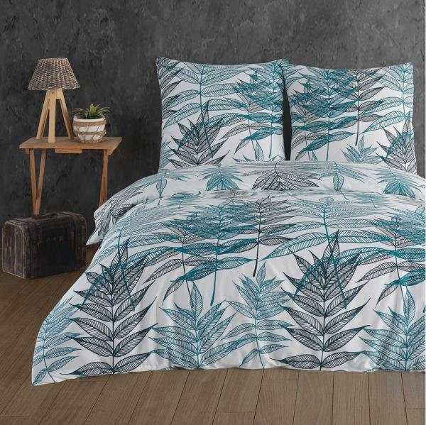 Buymax Bettwäsche Bettbezug-Set Amazon, Renforcé, 3 teilig, Qualität 100% Baumwolle Bettwäsche-Set 200x220 cm mit Reißverschluss