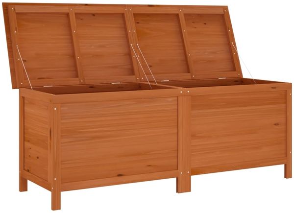 vidaXL Gartentruhe Braun 150x50x56,5 cm Massivholz Tanne 364759 Bild 3