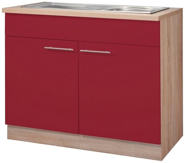 wiho Küchen Spülenschrank Montana 100 cm breit