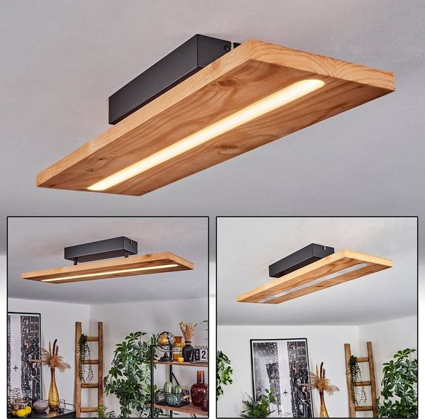 hofstein Deckenleuchte »Volano« Deckenlampe aus Metall/Holz