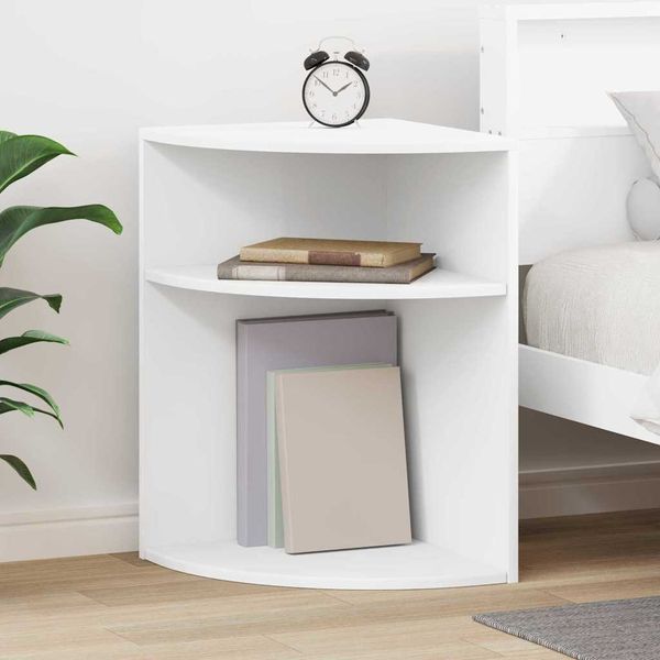 vidaXL Beistelltisch Weiß 39,7 x 39,7 x 60 cm Holzwerkstoff 891130