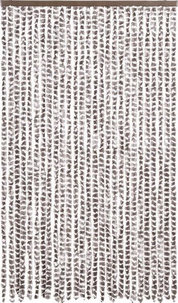 vidaXL Fliegenvorhang Taupe und Weiß 118x220 cm Chenille 4004892 Bild 3