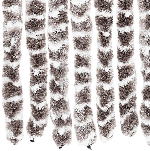 vidaXL Fliegenvorhang Taupe und Weiß 118x220 cm Chenille 4004892 Bild 6