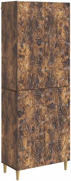 vidaXL Schrankset 2 pcs Geräucherte Eiche Holzwerkstoff 3416705