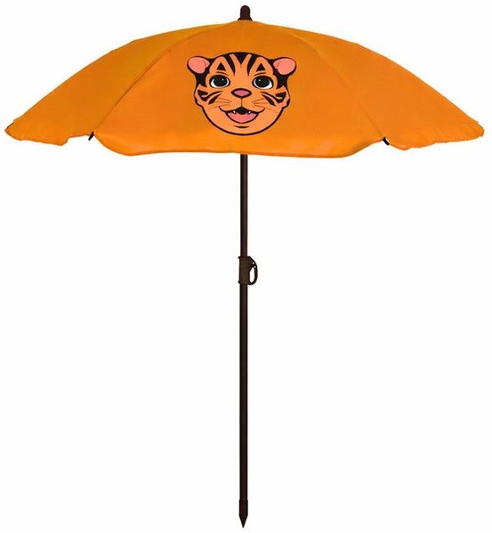 Kinder Sonnenschirm Sonnenschutz Gartenschirm Ø110xH130 cm Tiger